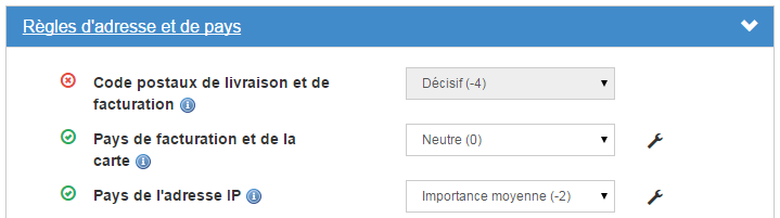 image montrant les règles d'une catégorie